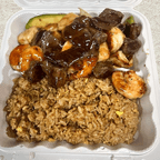 Best Steak, Shrimp & Chicken (Hibachi Dinner) comes with salad in Biloxi, MS